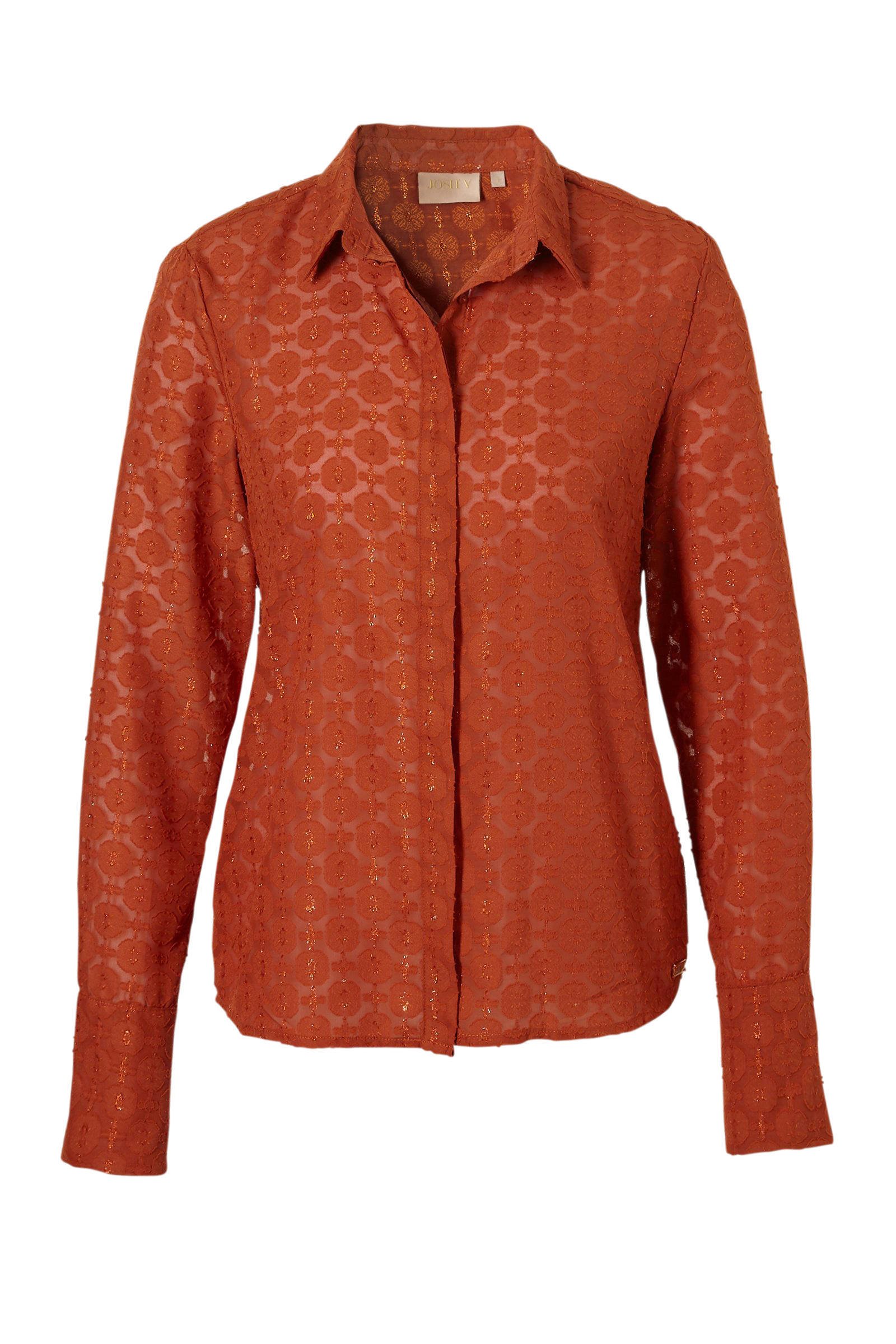 cognac kleurige blouse cognac kleurige blouse